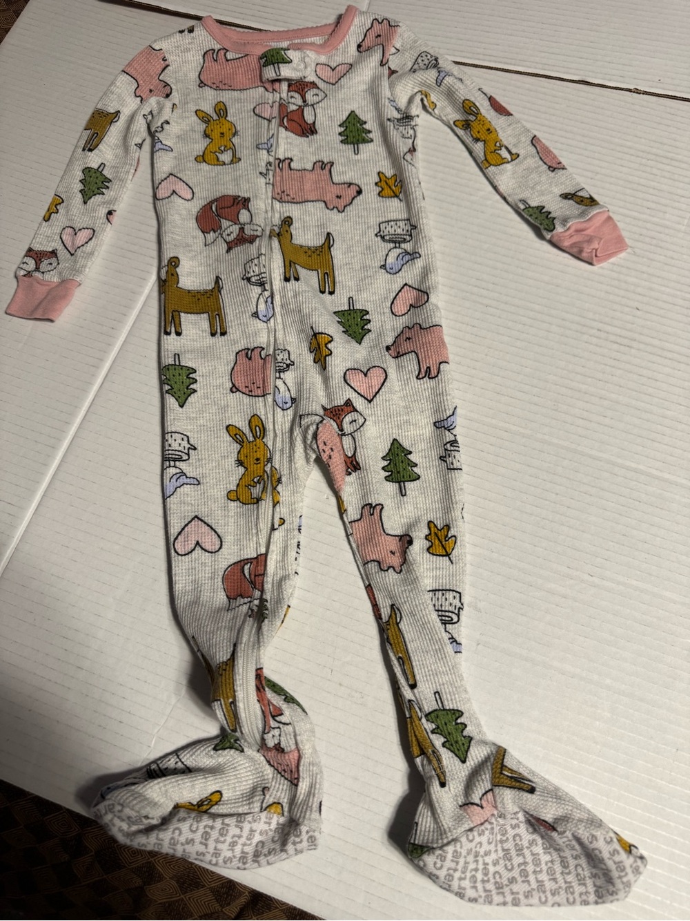Carters 18 months Woodland Creature Footed Pajamas